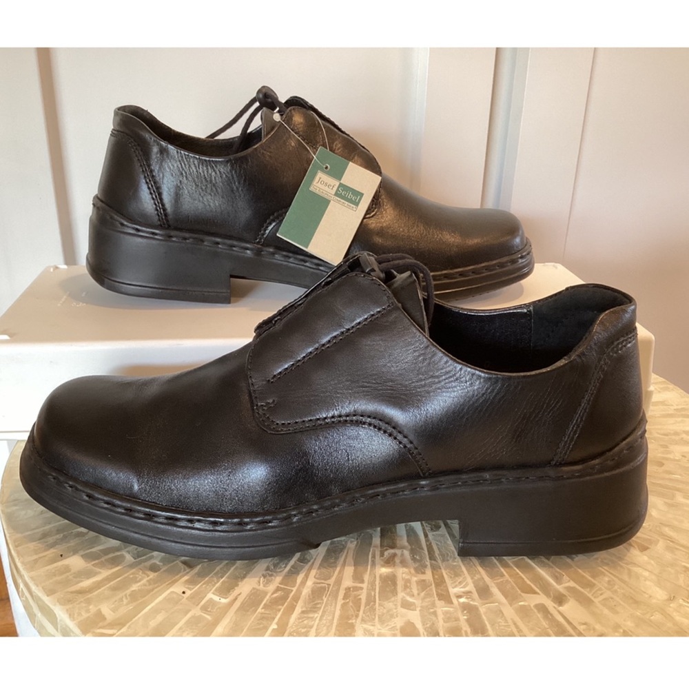 Josef Seibel Brand New Mens Black Shoe - Size 42